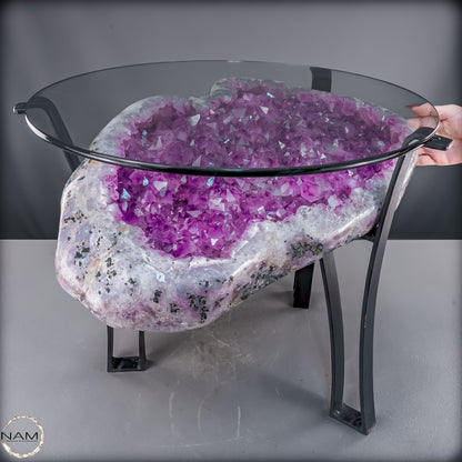 Amethyst-Tisch – Exklusive Kristallkunst -27326,59g