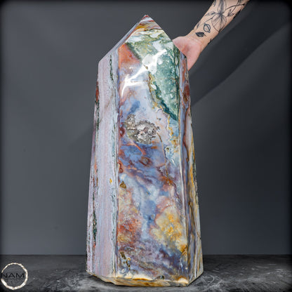 Natürlicher Ocean Jasper Kristall-Obelisk - 42463,59g