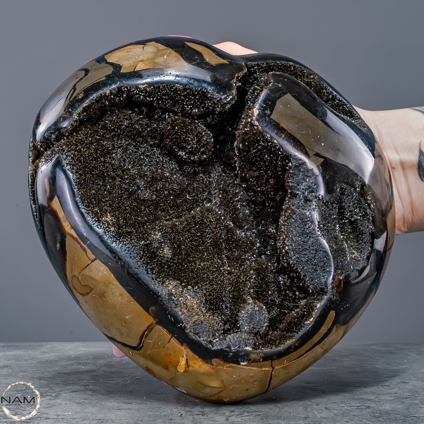 Septarien-Herz – Symbol für Erdverbundenheit und innere Stärke - 1972,27g