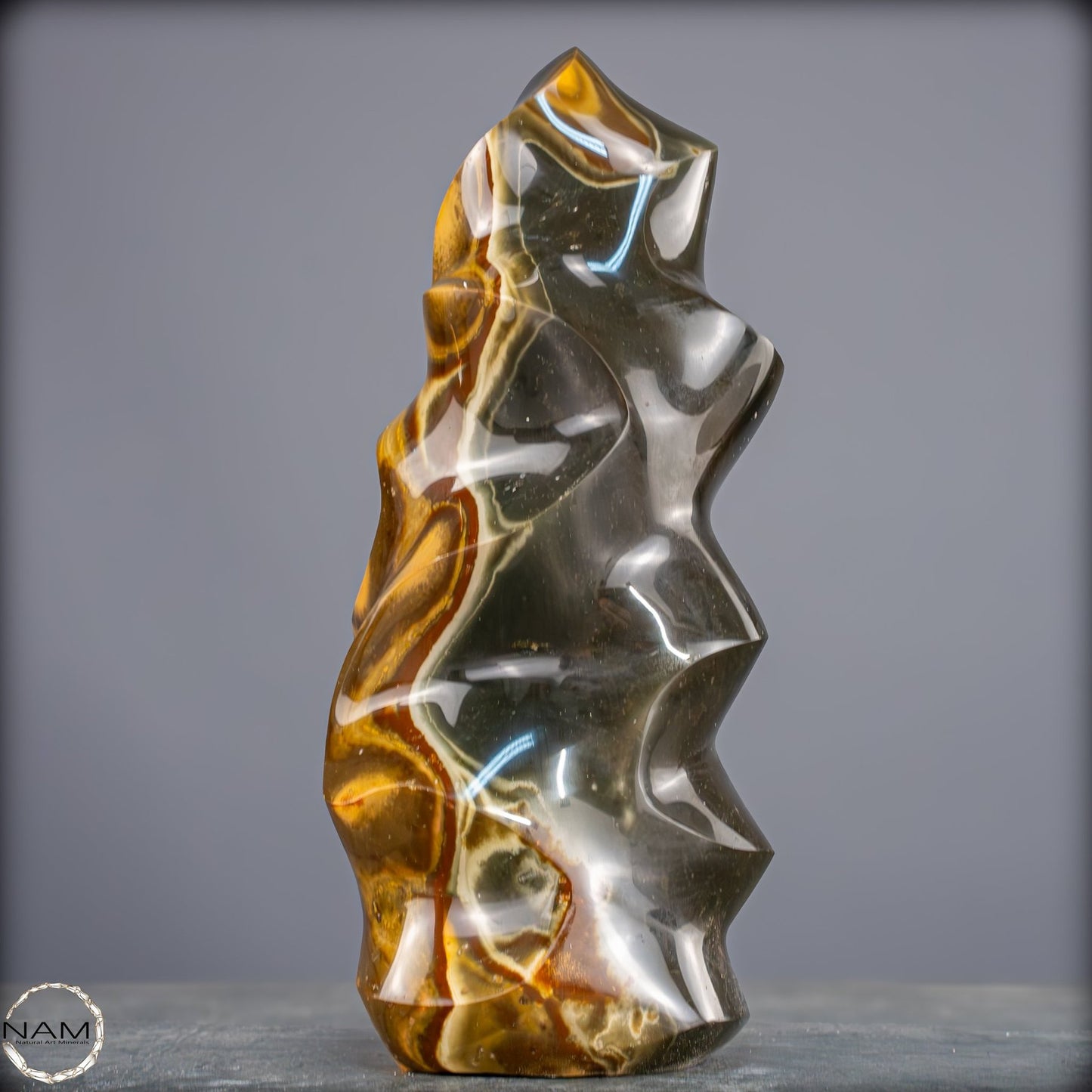 Natürliche Polychrome Jaspis Kristall-Flamme - 1940,44g