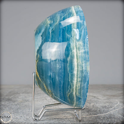 Seltene Natürlich Blaue Onyx-Kristall Schale/Schüssel, Argentinien - 632,84g
