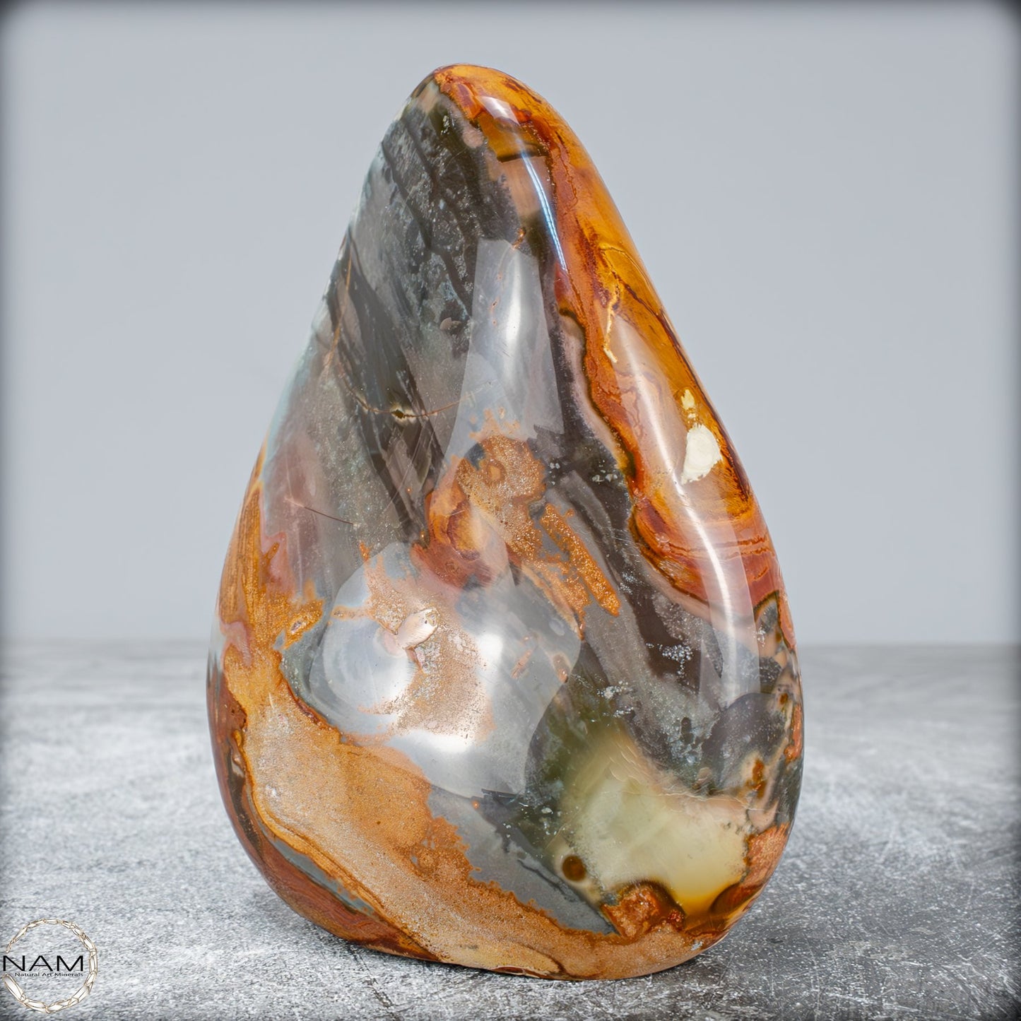 Natürliche Polychrome Jaspis Kristall-Freiform - 570,17g