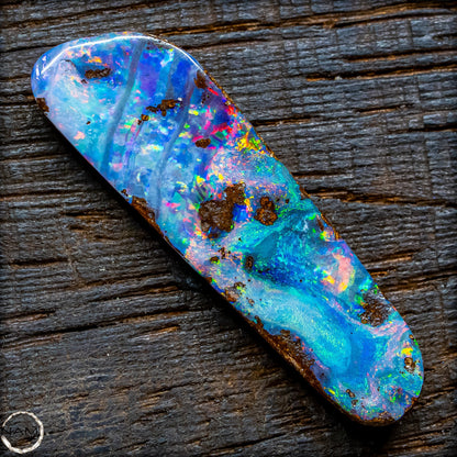 Natürlicher  Boulder Opal aus Australien Edelsteinqualität - 1,85g 9,25ct