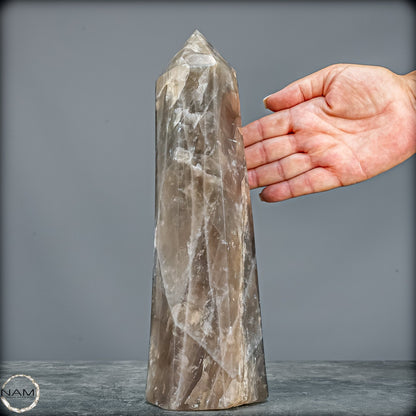 Natürlicher Rauchquarz-Kristall Obelisk aus Brasilien - 2178,44g