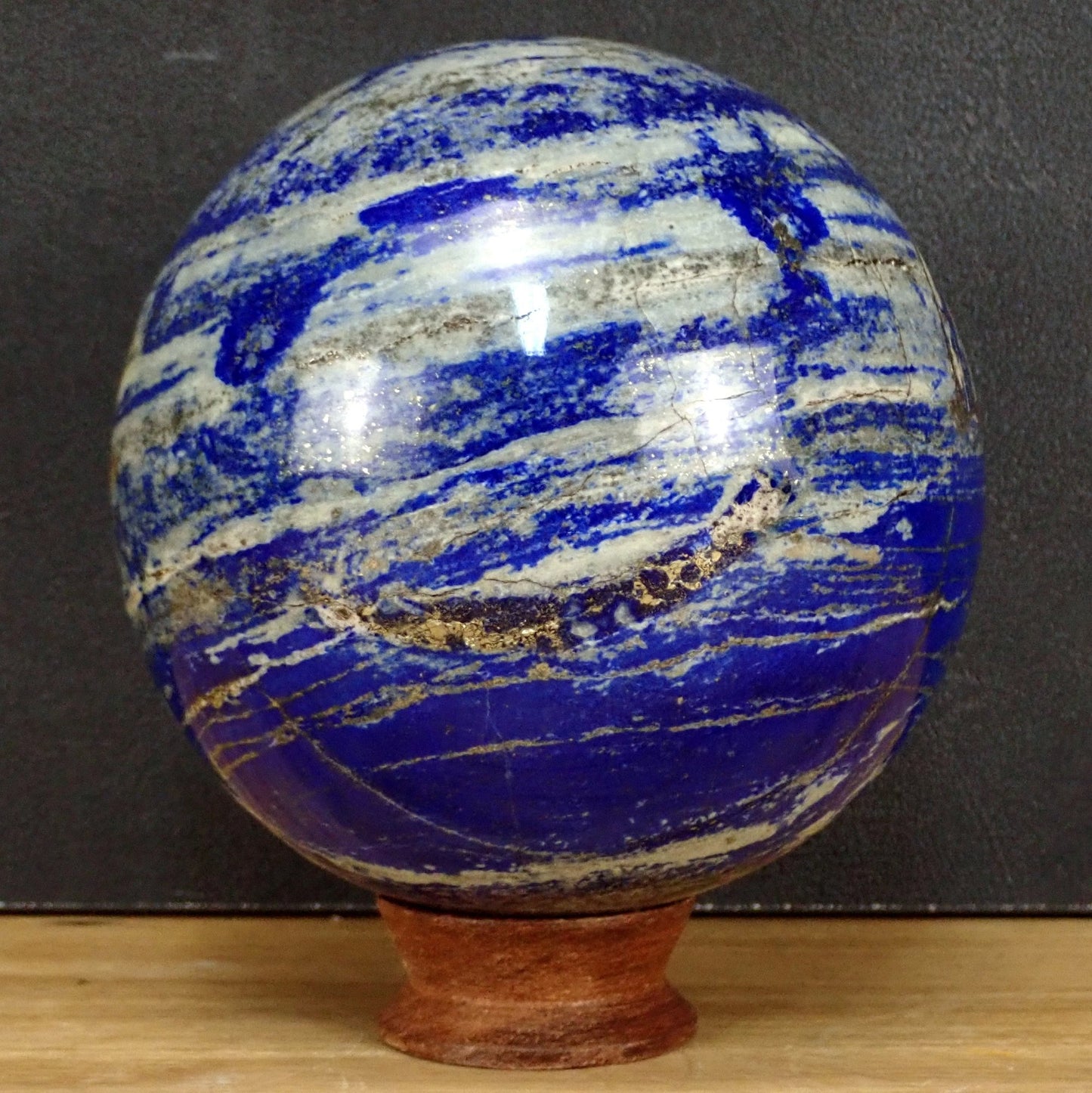 Königsblaue Lapislazuli-Kugel - 2901.60 g - 126 mm