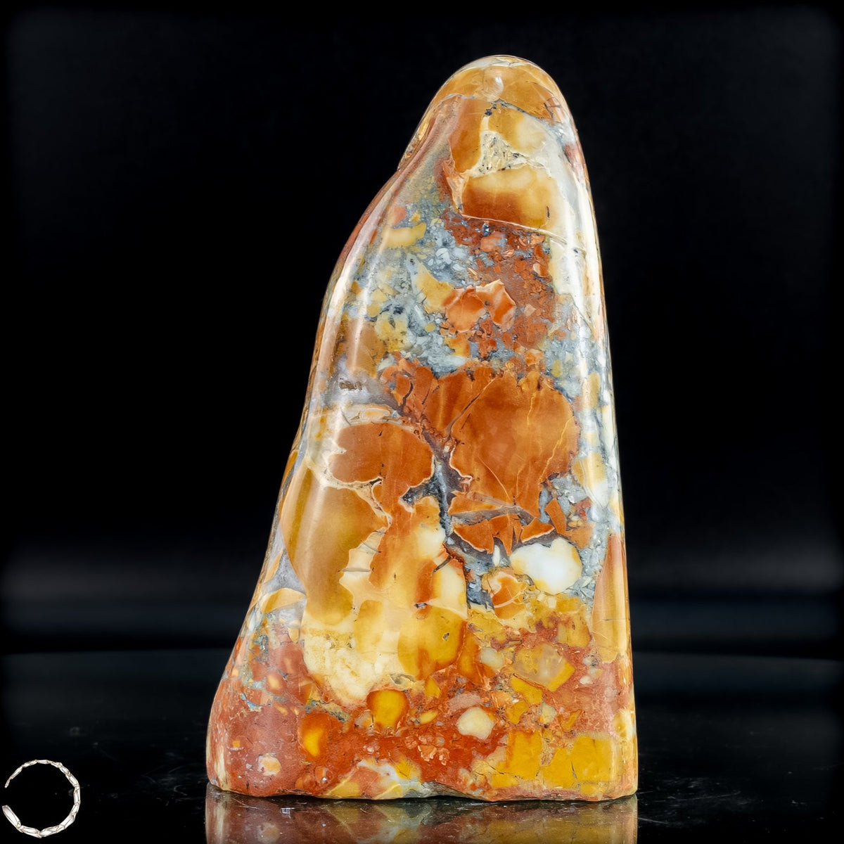 Natürliche Indonesische Picture Jasper-Kristall Freiform – 866,28g