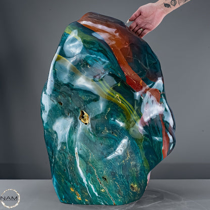 Natürliche Polychrome Jaspis Kristall-Freiform XXL -138557,29g