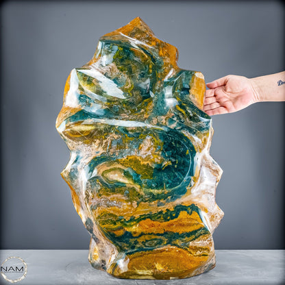 Natürliche Ocean Jasper Flamme - 63301,44g