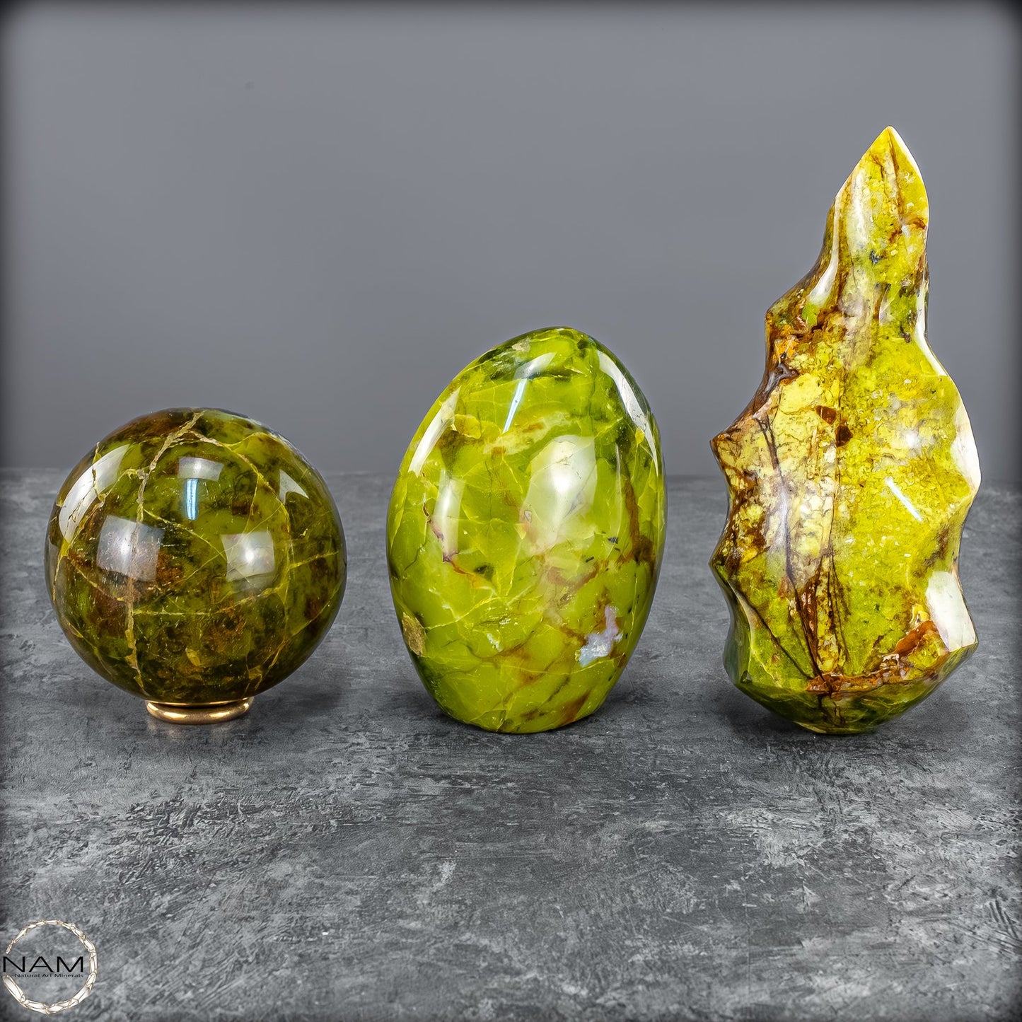 Außergewöhnliches Grünes Opal Set -1624,24g