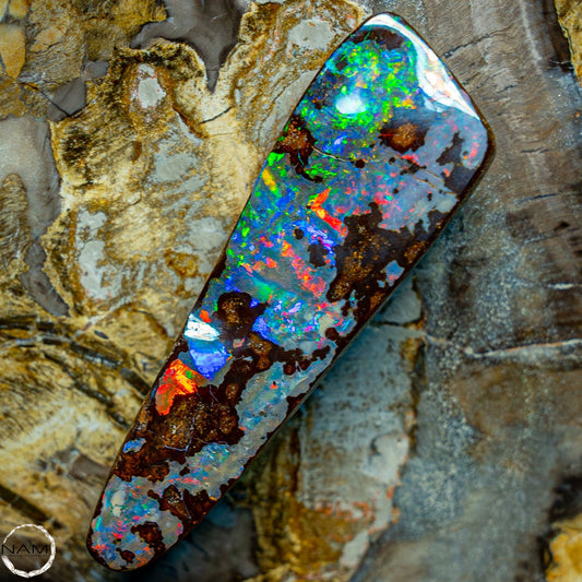 Natürlicher AAA+ Boulder Opal aus Australien Edelsteinqualität - 14,846g