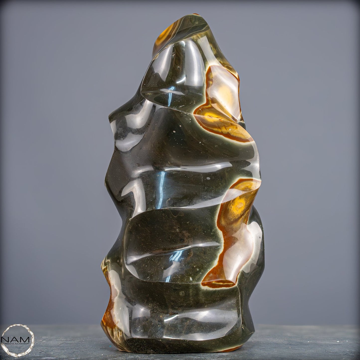 Natürliche Polychrome Jaspis Kristall-Flamme - 1940,44g