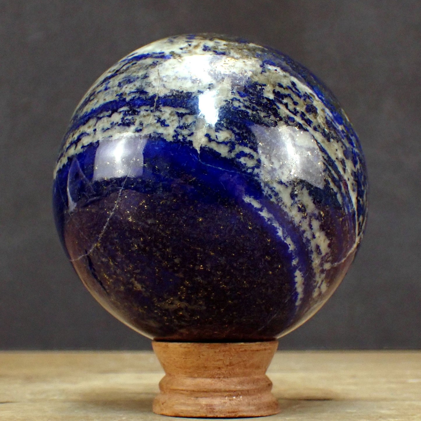 Große Königsblaue Lapislazuli-Kugel - 2073,31g - 112 mm