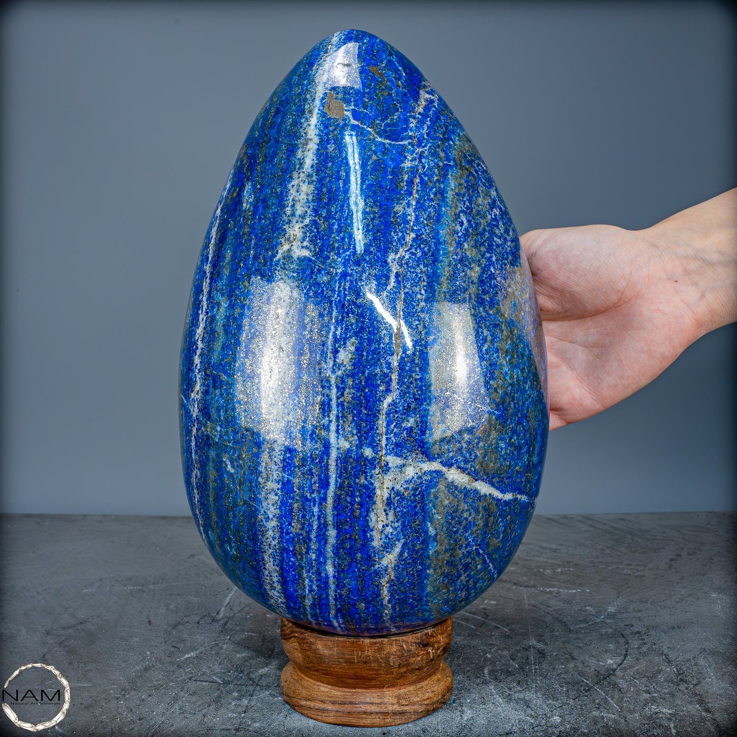 Natürliches Massives Lapis-Lazuli Ei aus Pakistan mit 9367,51g