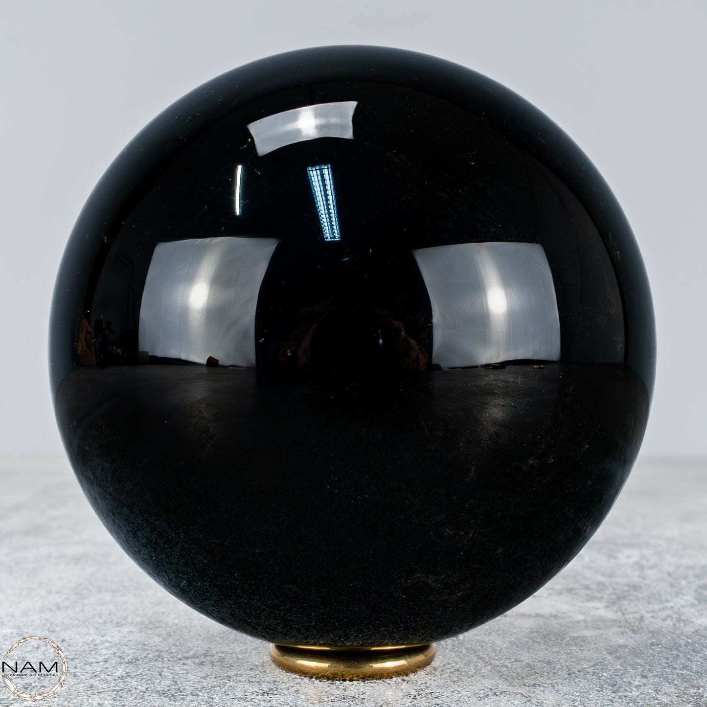 Natürliche Schwarze Obsidian Kristall-Kugel - 1205,36g - 105mm
