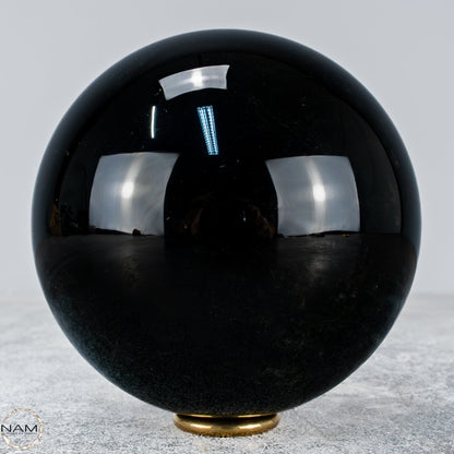 Natürliche Schwarze Obsidian Kristall-Kugel - 1205,36g - 105mm