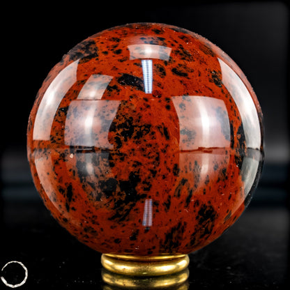 Natürliche Mahagoni-Obsidian Kristall-Kugel - 463,16g