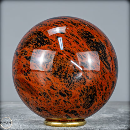 Natürliche Mahagoni-Obsidian Kristall-Kugel -1166,66g