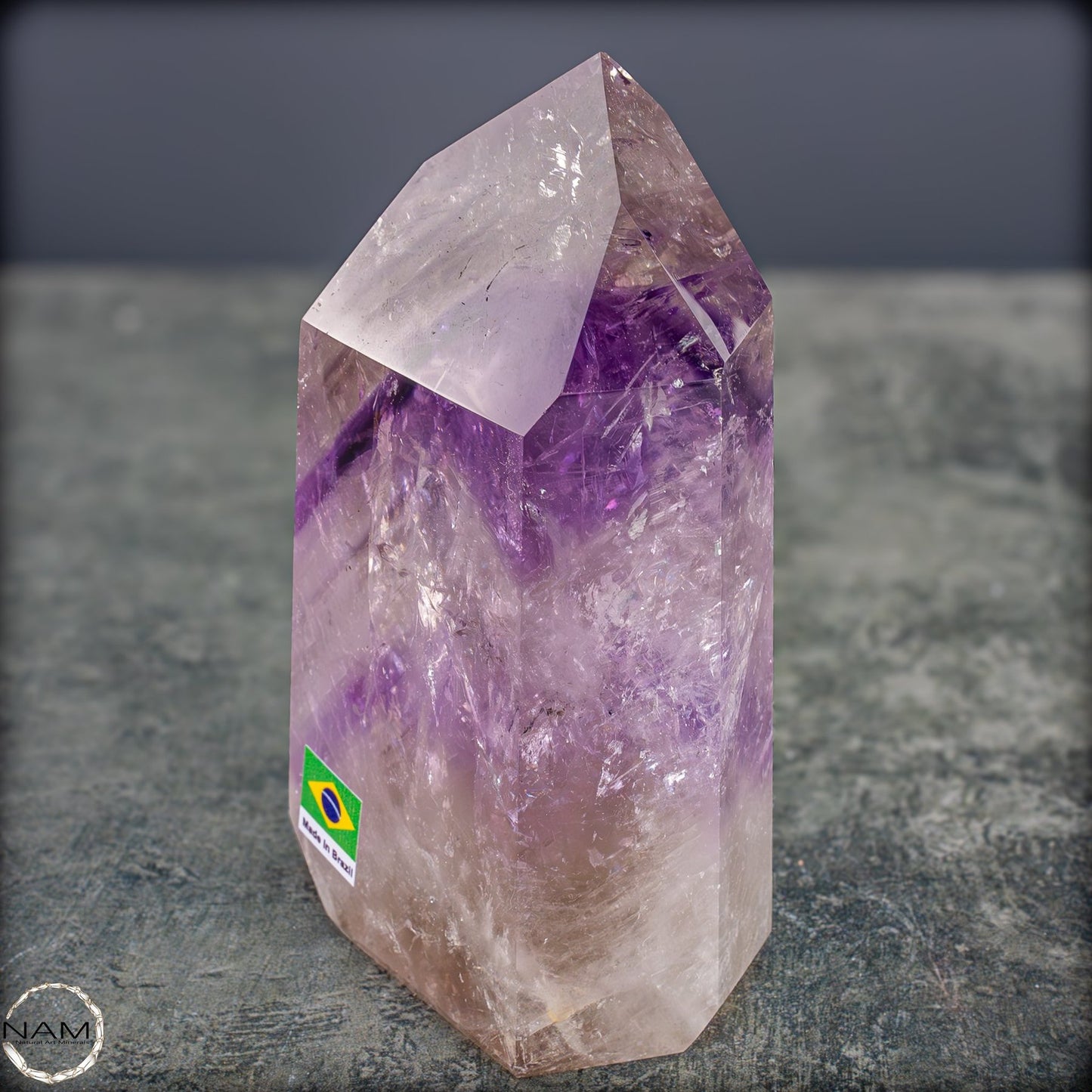 Natürliche, Sehr Seltene Amethyst-Kristall Spitze, Brasilien - 644,19g
