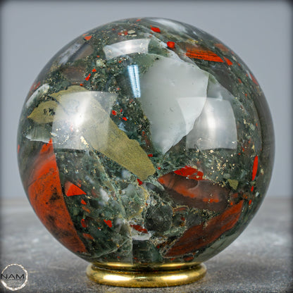 Natürliche Drachenblut-Jaspis Kugel aus Afrika - 1010,71g - 91mm