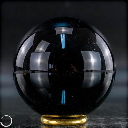 Natürliche Schwarze Obsidian Kristall-Kugel - 281,43g