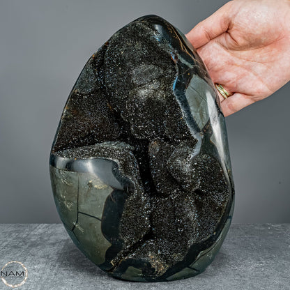 Natürliche Septarien Druse mit Calzit Kristallen - 5621,44g
