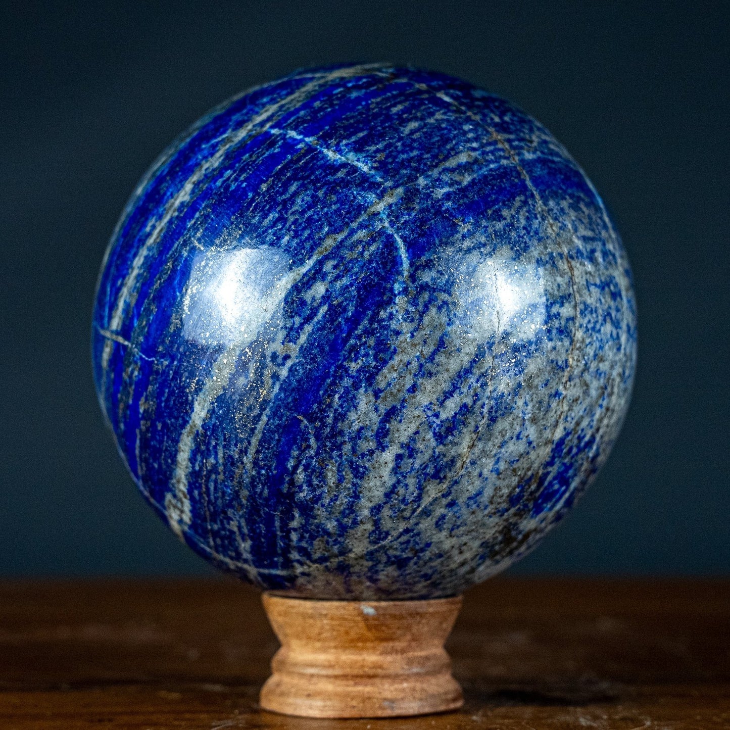 Natürliche Lapislazuli-Kristall-Kugel - 2668,81g - 120mm