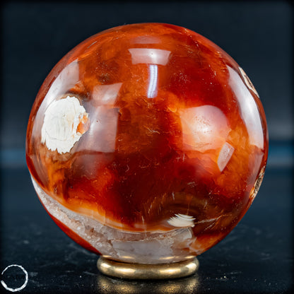 Natürliche Mehrfabige Carneol Kristall Kugel - 379,69g