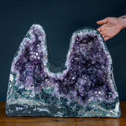 Natürlicher Zwillings-Amethyst und Achat-Druse, Uruguay - 22419,37g