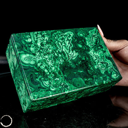 Einzigartige Malachit & Chrysocolla Schmuckkästchen/Box -1095,38g