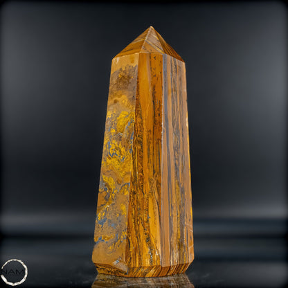 Natürlicher Tigerauge-Obelisk - 1201,36g