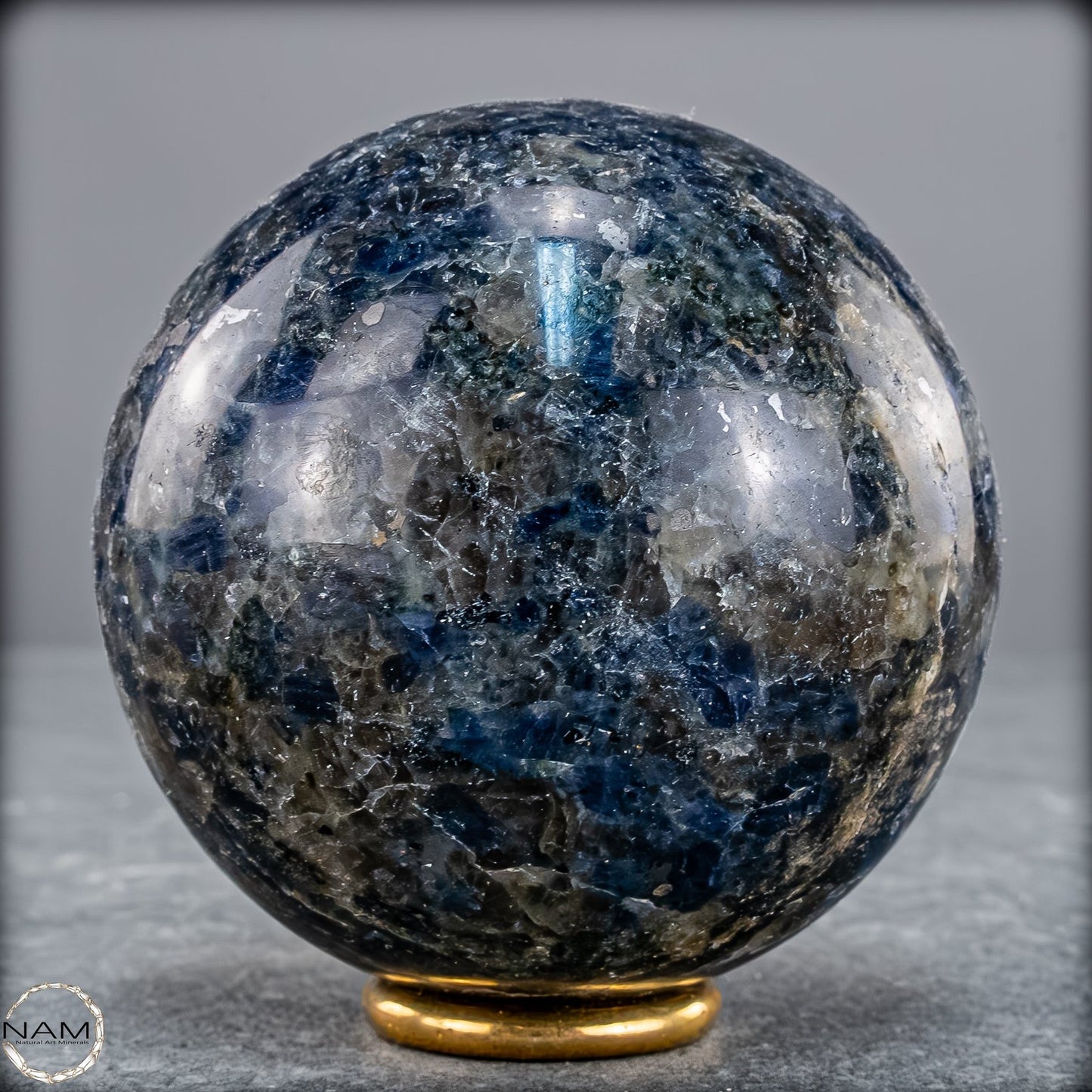 Natürliche Blaue Cordierit-Kristall Kugel, Spitzenqualität - 444,52g