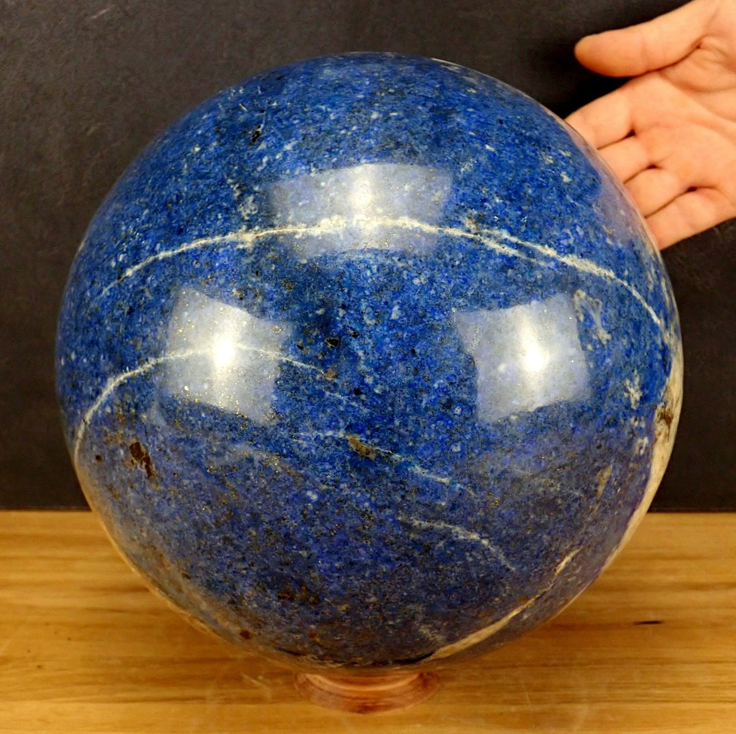 Große Dekorative Blaue Lapislazuli-Kugel - 24498 g - 260mm