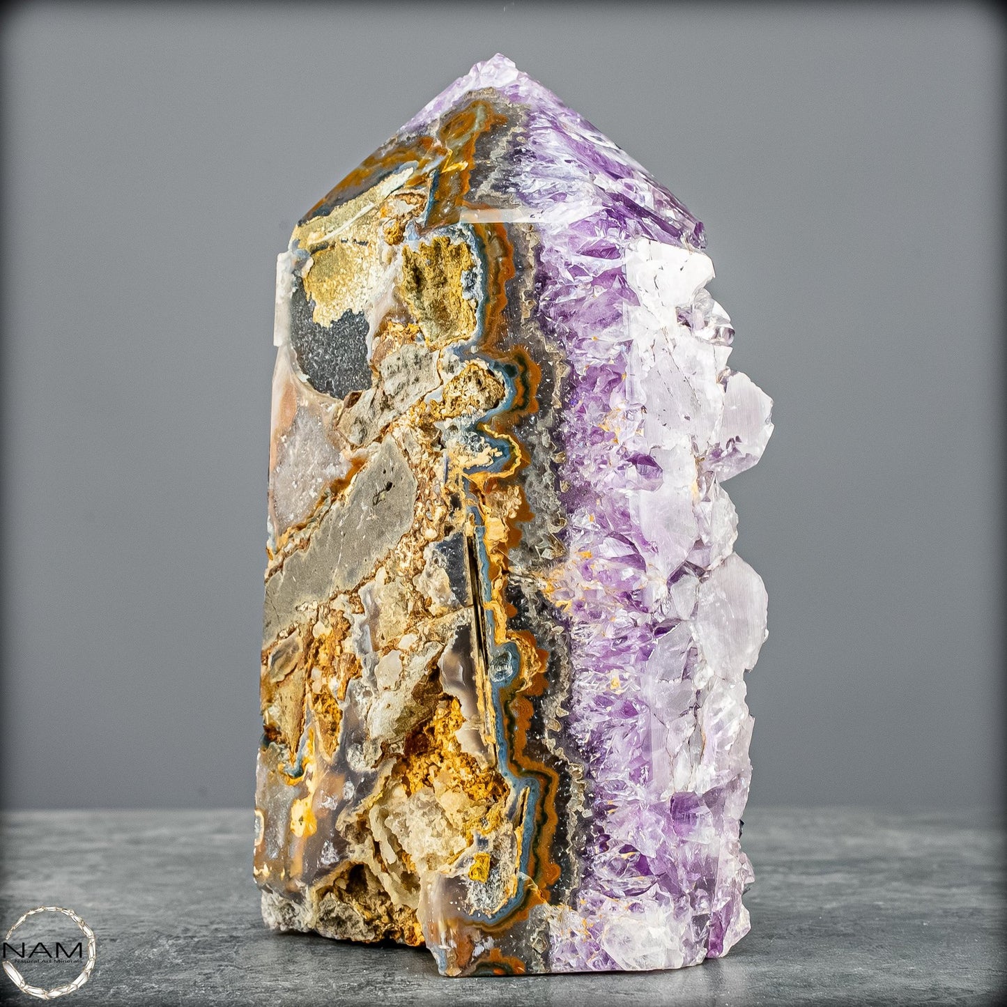 Natürliche Amethyst-Kristall Druse/Spitze -1601,48g