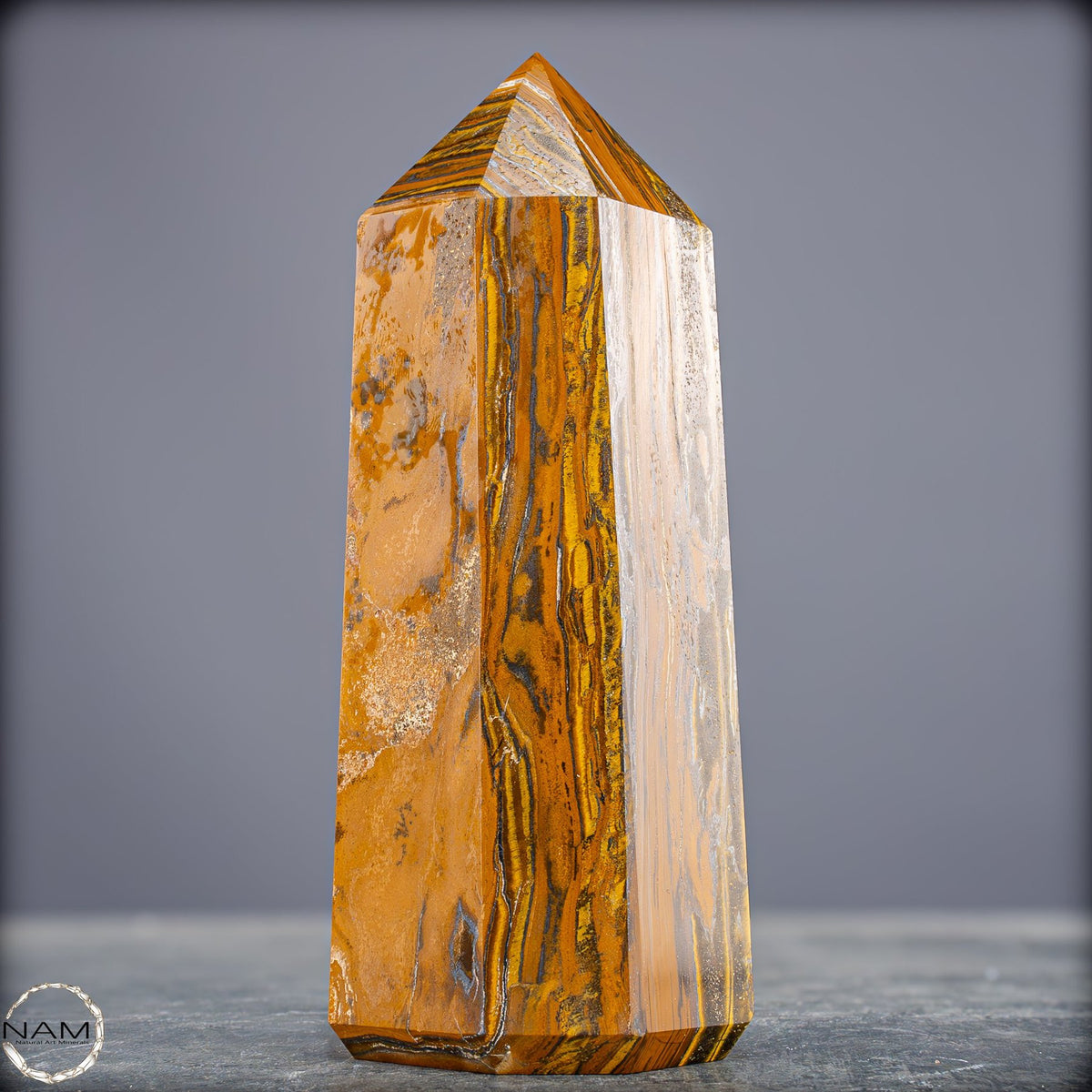 Natürlicher Tigerauge-Obelisk - 899,97g