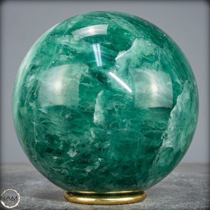 Natürliche Grüne Fluorit Kristallkugel, Spitzenqualität - 4757,67g