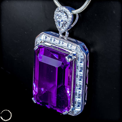 Amethyst-Anhänger – ein Meisterwerk aus Licht, Tiefe und Eleganz 9,51g 47,55ct
