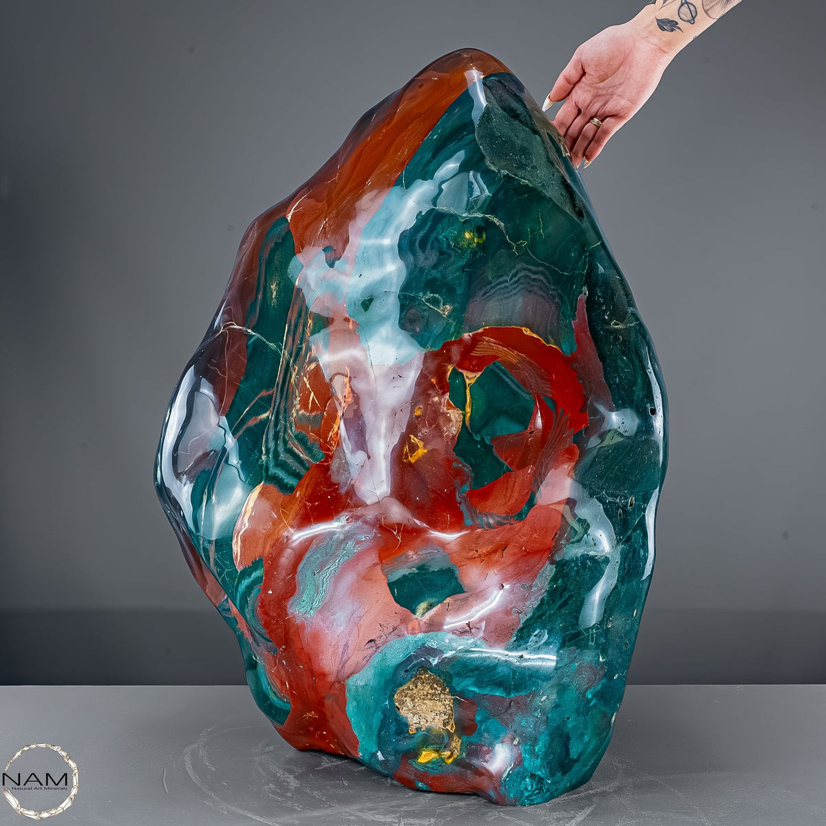 Natürliche Polychrome Jaspis Kristall-Freiform XXL -138557,29g