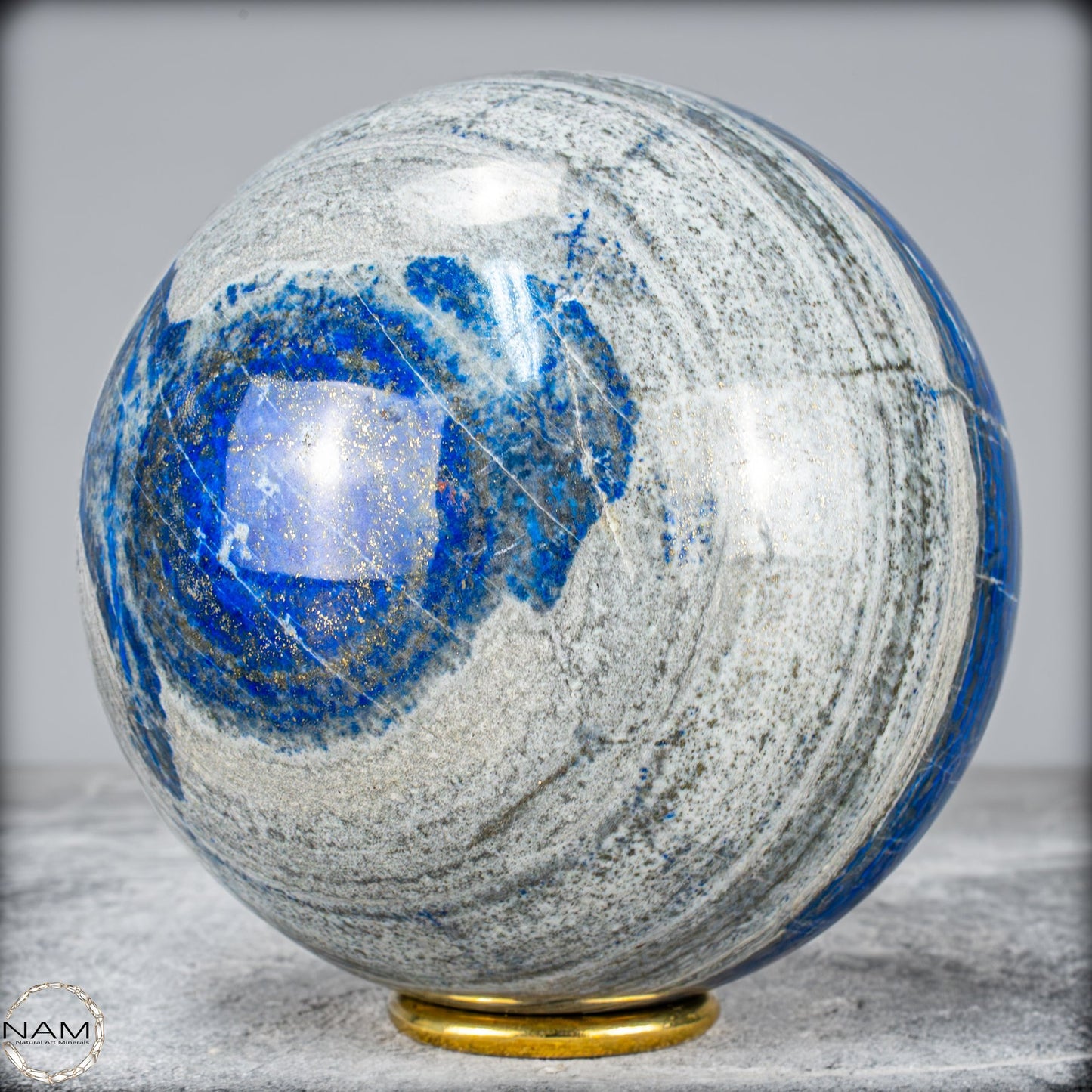Natürliche Lapislazuli-Kristall-Kugel - 2526,37g - 127mm