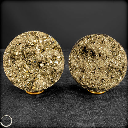 Pyrit-Kugel-Set – Goldener Glanz -1896,69g