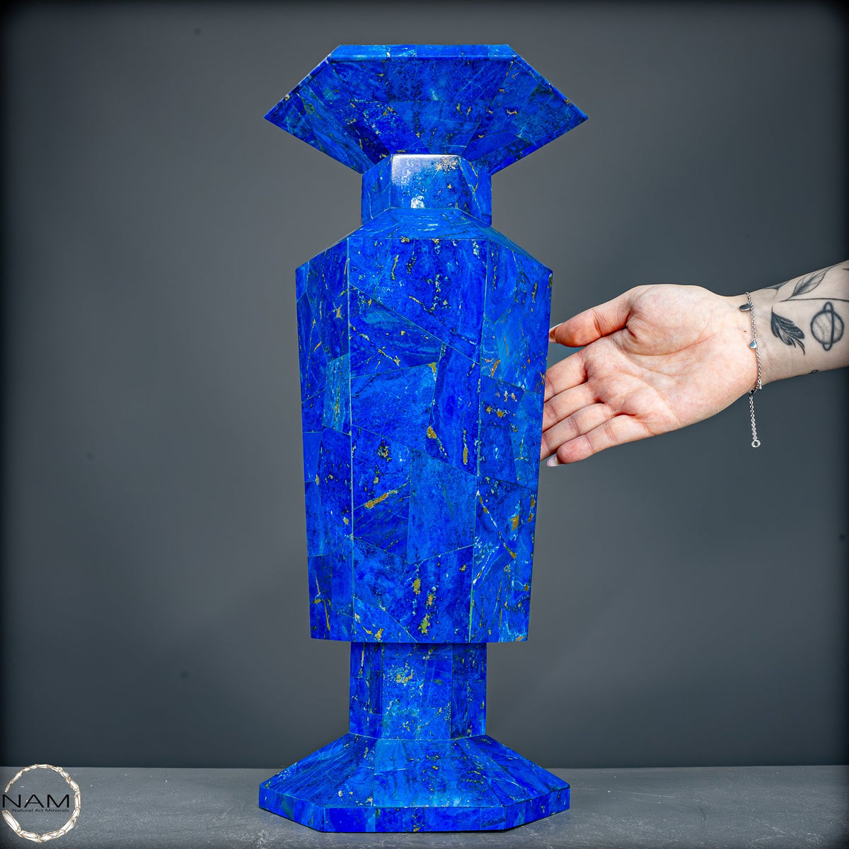 Seltener Natürliche Lapislazuli Kristall-Vase - 4688,71g