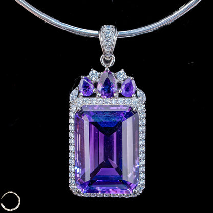 Amethyst-Anhänger – ein Meisterwerk aus Licht, Tiefe und Eleganz 6,71g 33,55ct