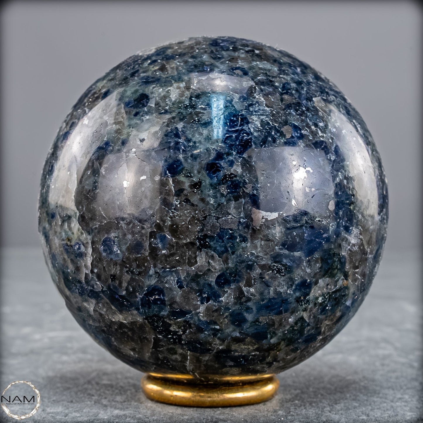 Natürliche Blaue Cordierit-Kristall Kugel, Spitzenqualität - 444,52g
