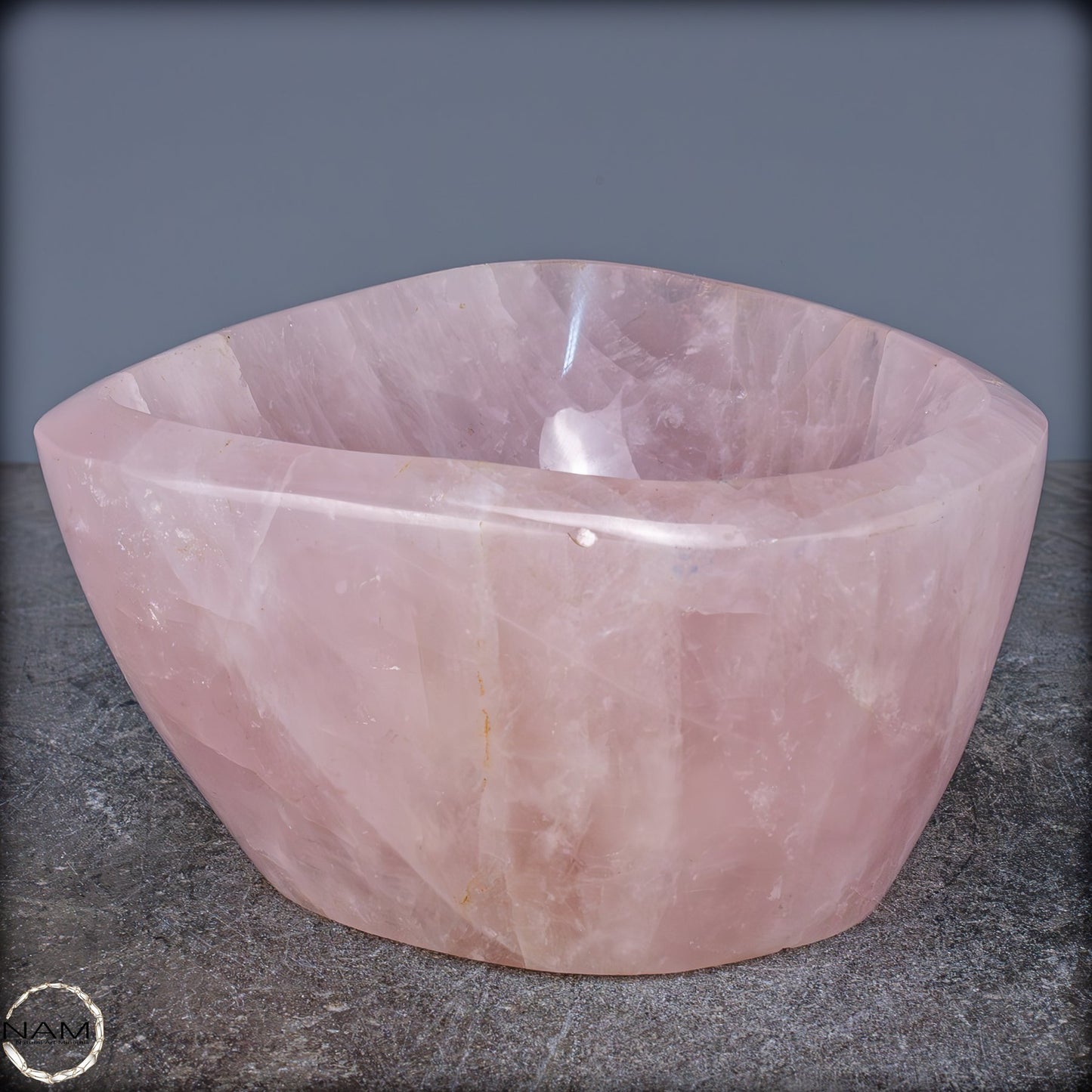 Natürliche Rosenquarz Schale / Schüssel - 4359,15g