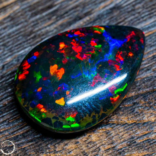 Großer Schwarzer Opal Cabochon - 3,00g 15ct