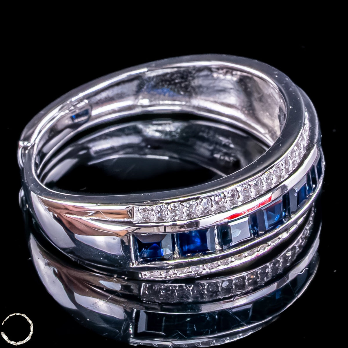 Strahlende Eleganz – Exklusiver Saphir-Ring aus 925er Silber -4,10g 20,5 ct