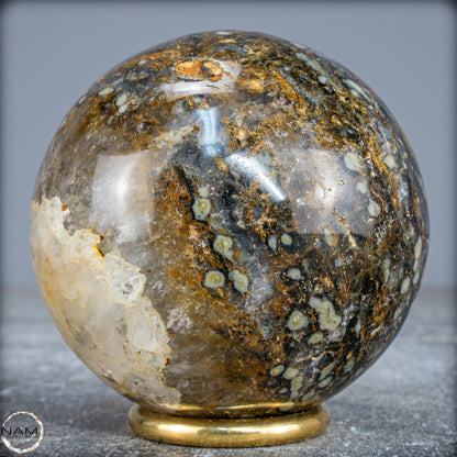 Natürliche Ocean-Jaspis-Achat Kugel - 652,51g