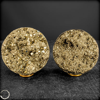 Pyrit-Kugel-Set – Goldener Glanz -1896,69g
