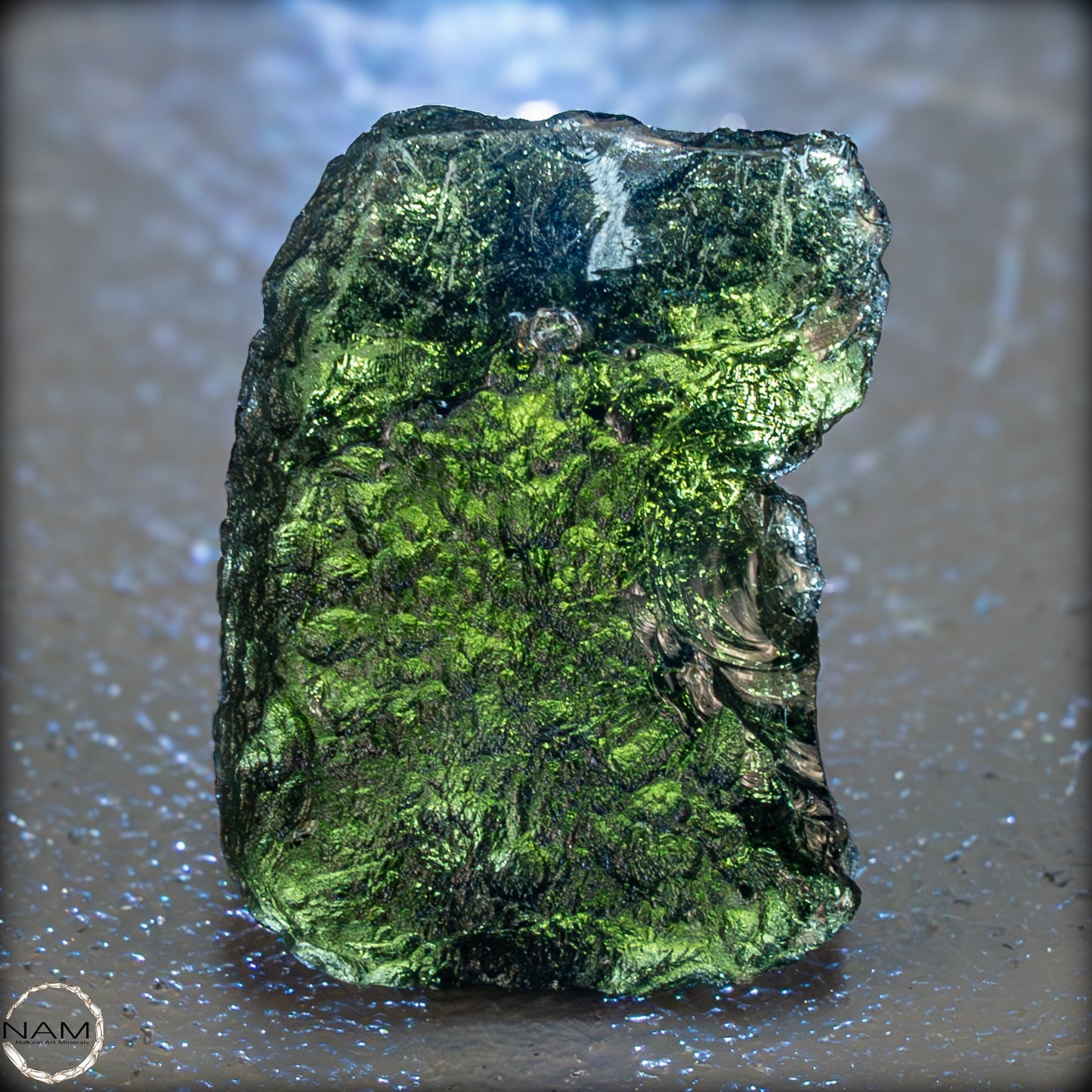 Großer Natürlicher Moldavit Kristall -11,11g 55,55ct