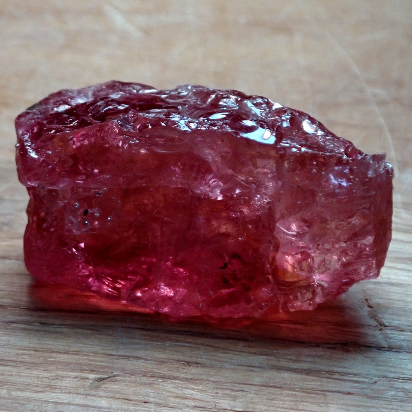 Roter-Pinker Turmalin-Rubellite aus Afghanistan, 94.65 ct - 18,93g - 36,46 x 19,85 x 15,55mm