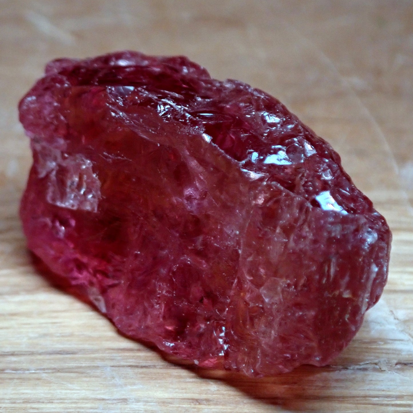 Roter-Pinker Turmalin-Rubellite aus Afghanistan, 94.65 ct - 18,93g - 36,46 x 19,85 x 15,55mm